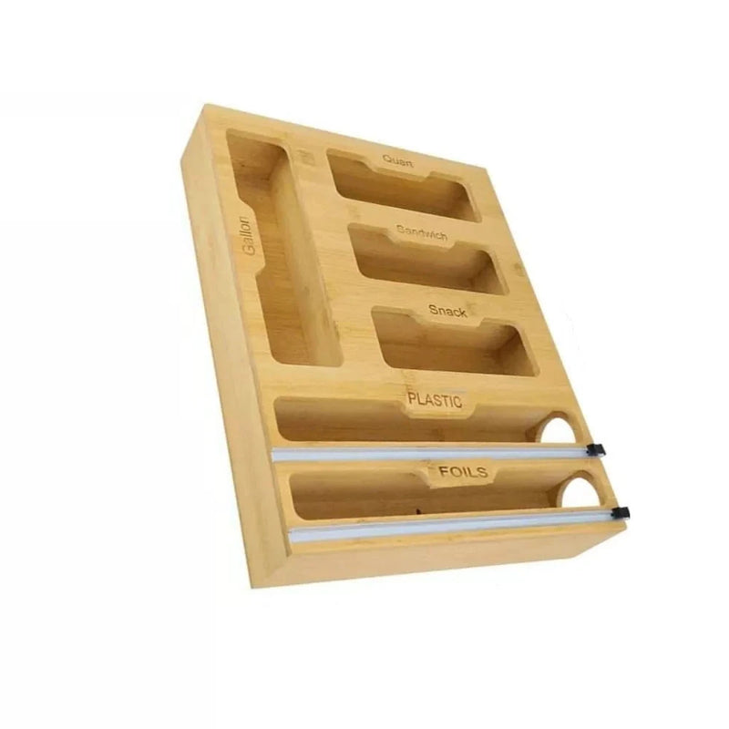 Bamboo Food Wrap Dispenser